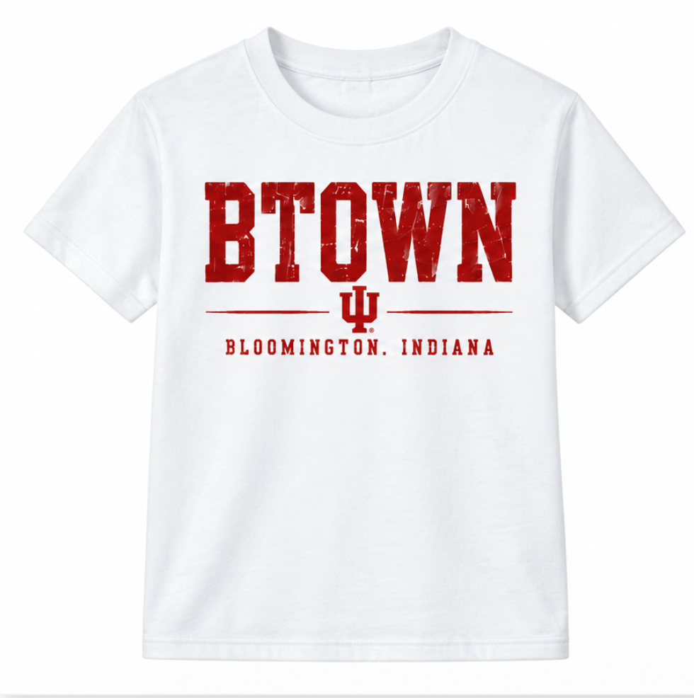 B-Town Classic IU Youth T-Shirt in White
