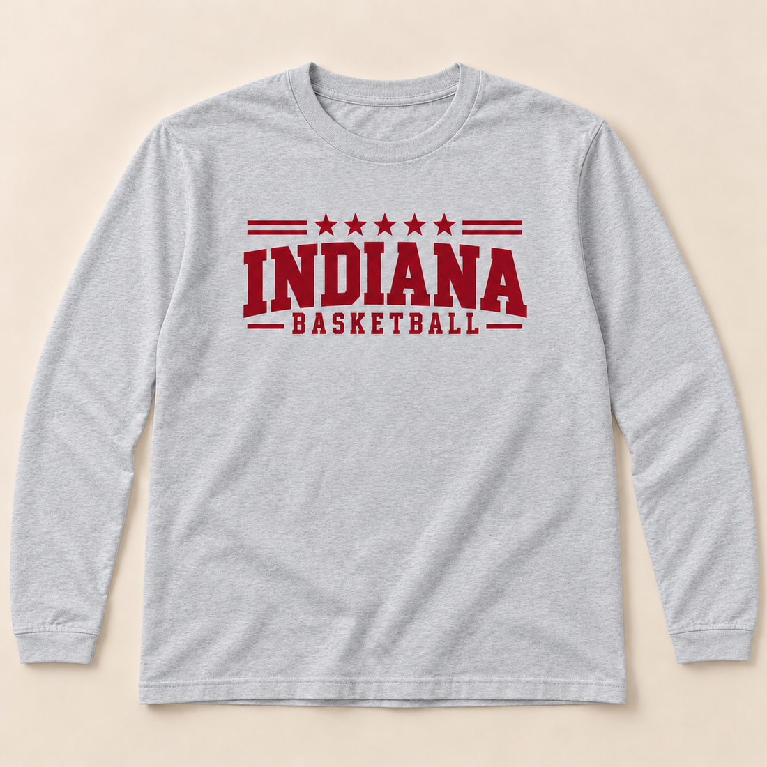 Five Star Sport Gray Long Sleeve garment mockup