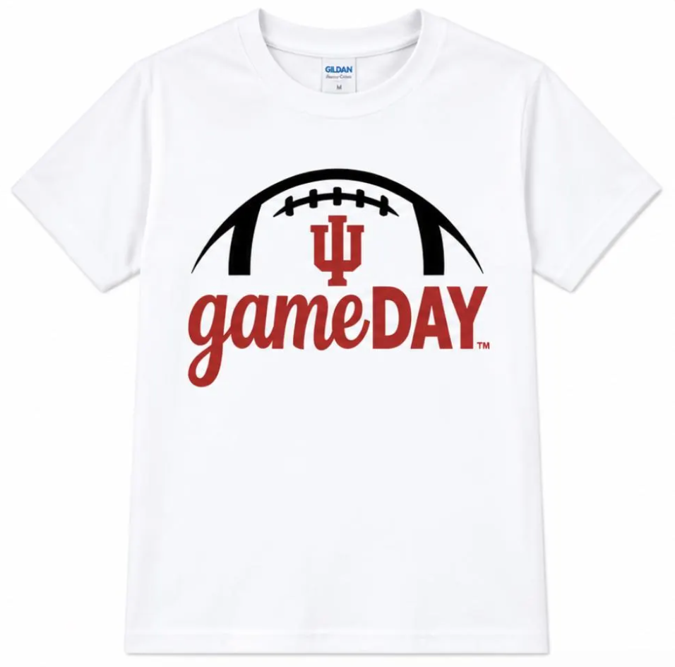 Gameday Football Laces adult white short sleeve shirt