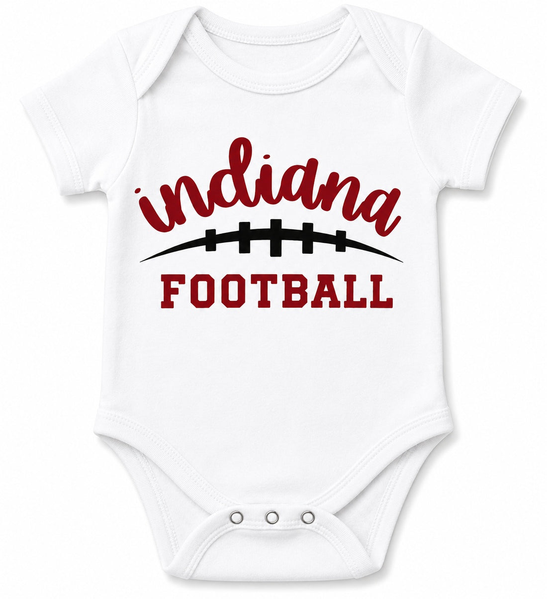 Indiana Football Classic Baby Onesie in White