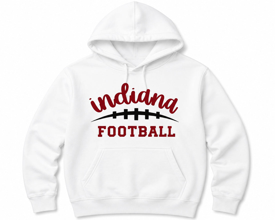 Indiana Football Classic Hoodie in White