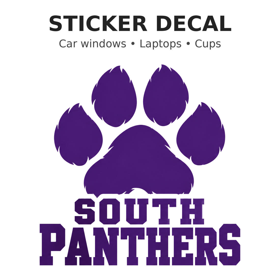South Panthers sticker decal — Car windows, Laptops, Cups