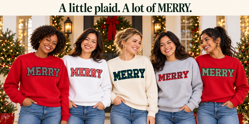 A little plaid. A lot of MERRY.