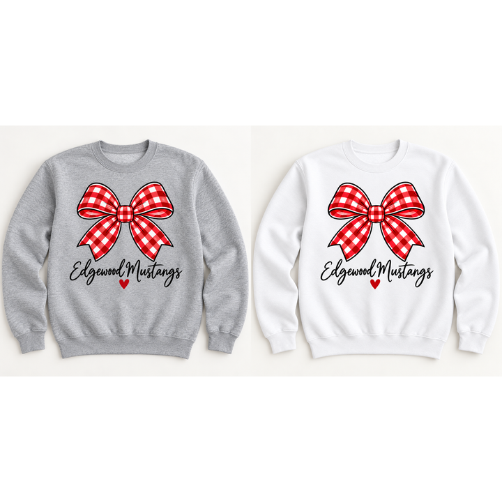 Edgewood Mustangs Bow Youth Crewneck