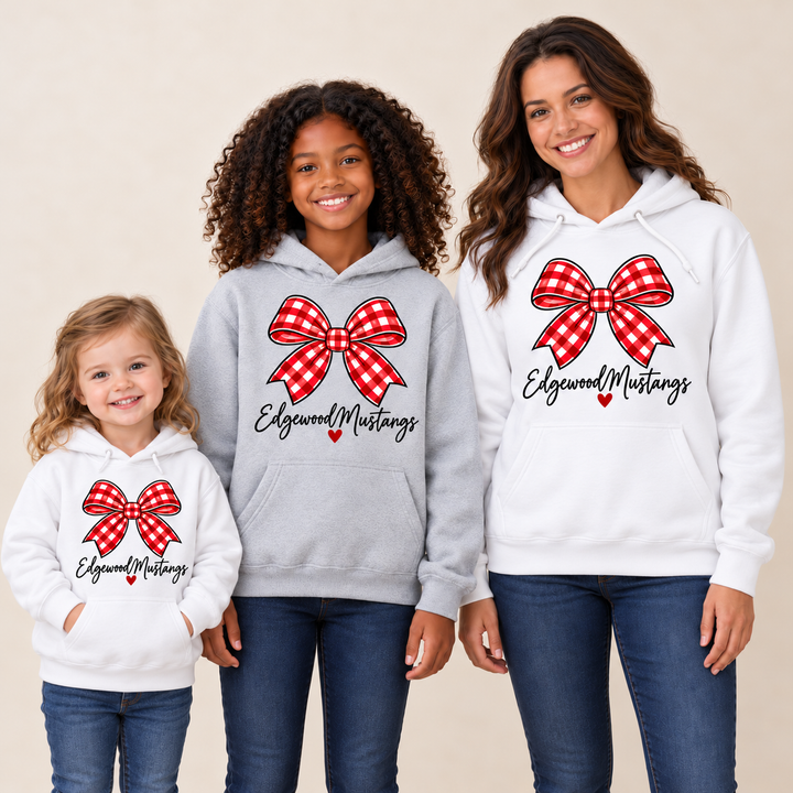 Edgewood Mustangs Bow Youth Hoodie