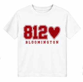 812 Bloomington Heart Youth T-Shirt
