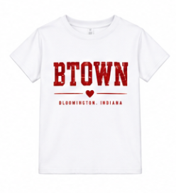 B-Town Heart Youth T-Shirt in White