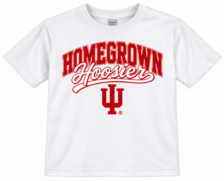 Homegrown Hoosier Script IU Youth T-Shirt