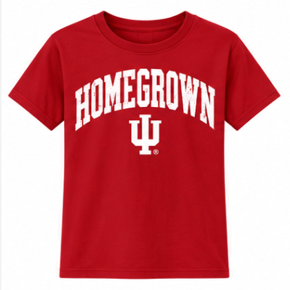Homegrown Distressed IU Youth T-Shirt