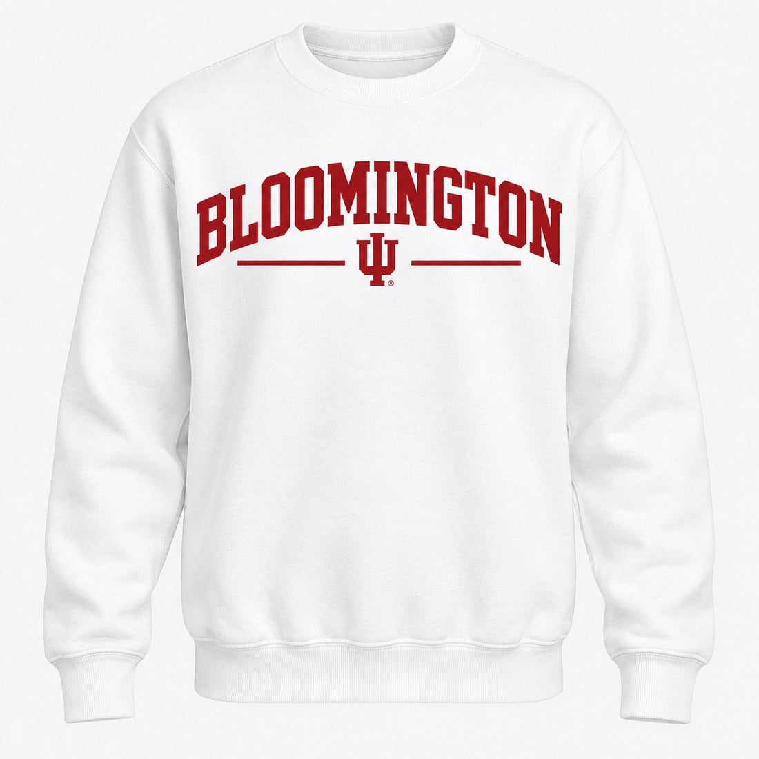 Bloomington Arch IU Crewneck in White
