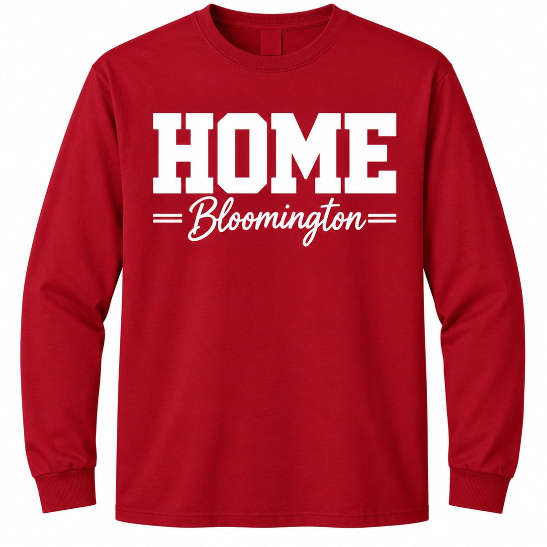 Home Bloomington Long Sleeve Tee in Crimson