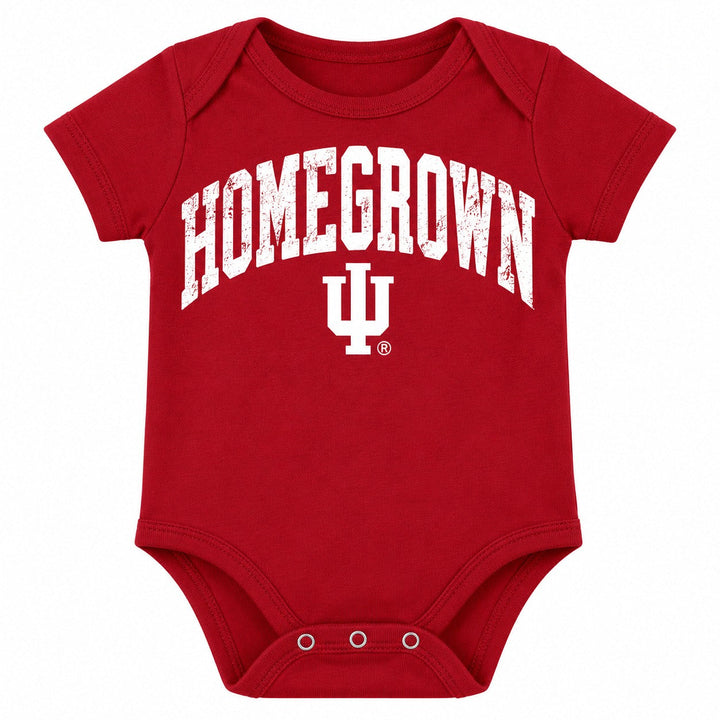 Homegrown Distressed IU Short Sleeve Baby Onesie