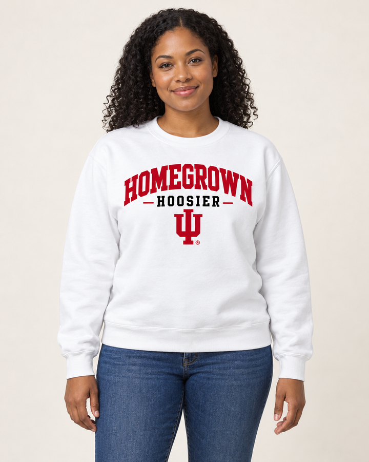 Homegrown Hoosier Block IU Crewneck