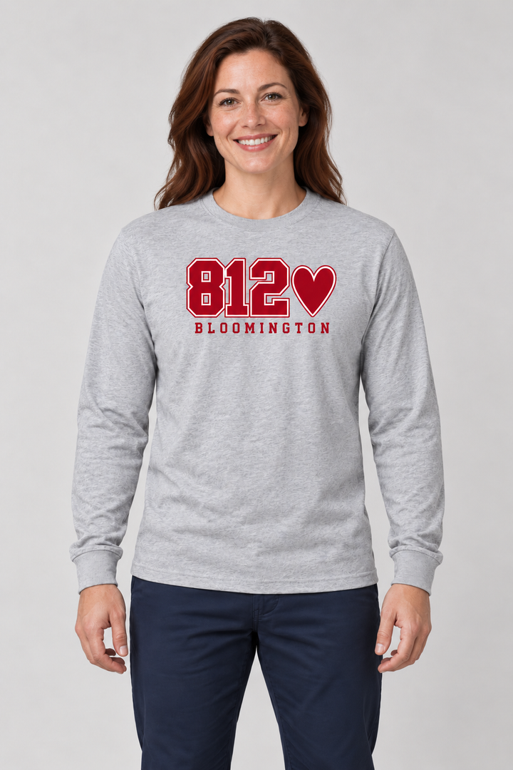 812 Bloomington Heart Long Sleeve T-Shirt