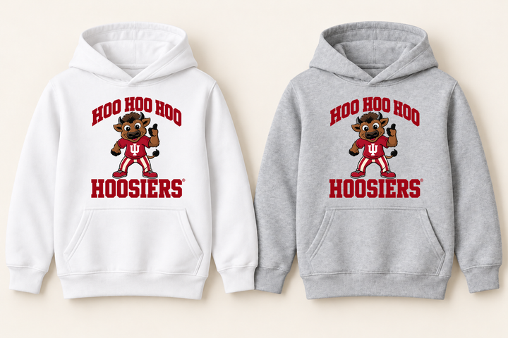 Hoo Hoo Hoo Hoosiers Youth Hoodie