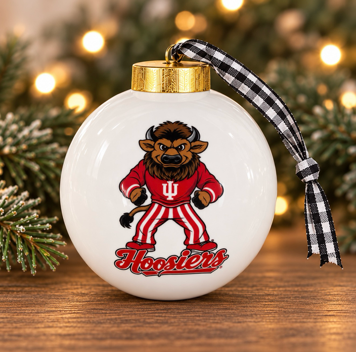 Hoosiers Bison Ornament