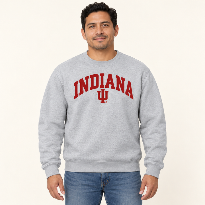 Arched Indiana IU Crewneck