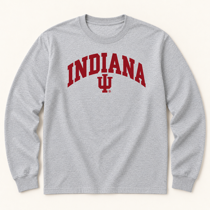 Arched Indiana IU Long Sleeve T-Shirt