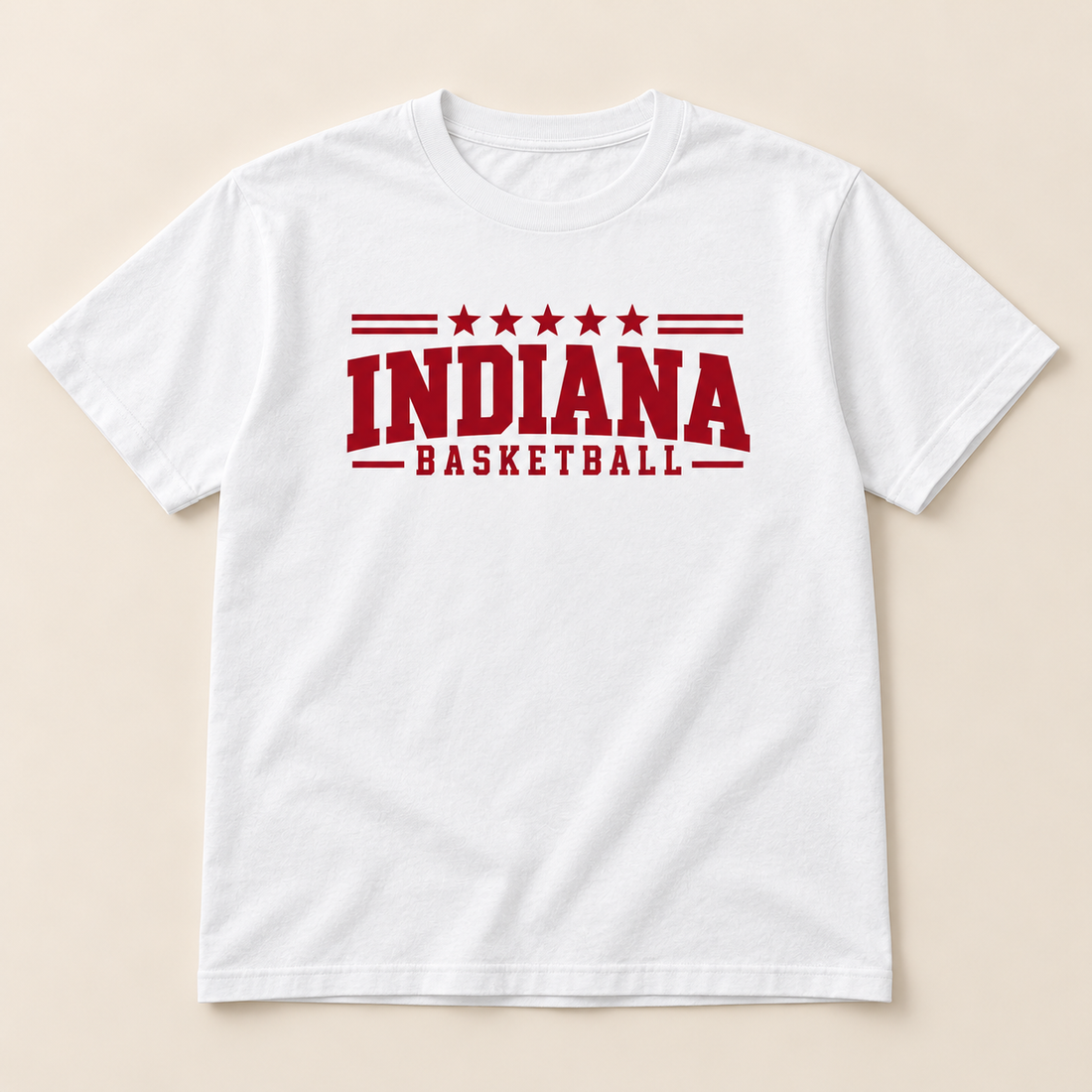 Five Star White Tee garment mockup