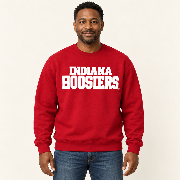 Stacked Indiana Hoosiers Crewneck