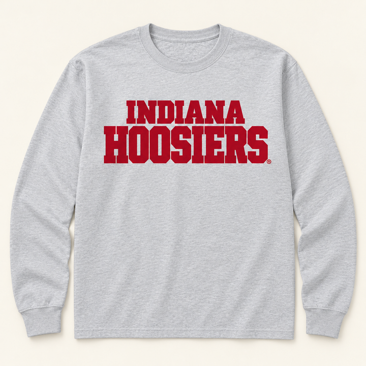 Stacked Indiana Hoosiers Youth Long Sleeve T-Shirt