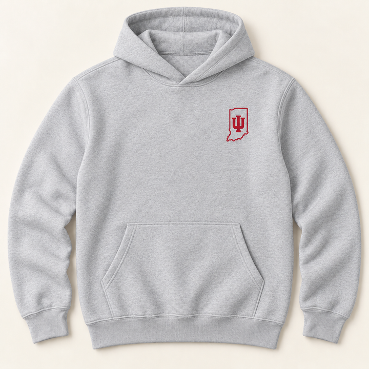 Indiana State IU Left Chest Hoodie