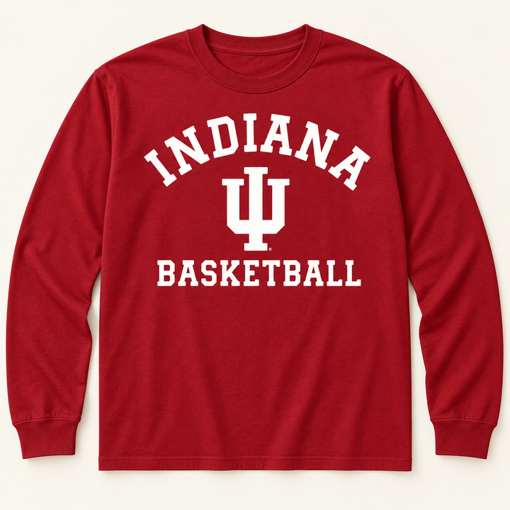 Indiana IU Basketball Long Sleeve T-Shirt