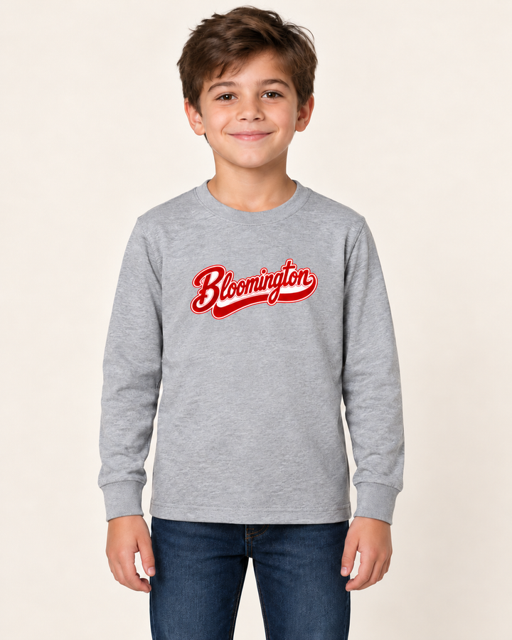Bloomington Script Youth Long Sleeve T-Shirt