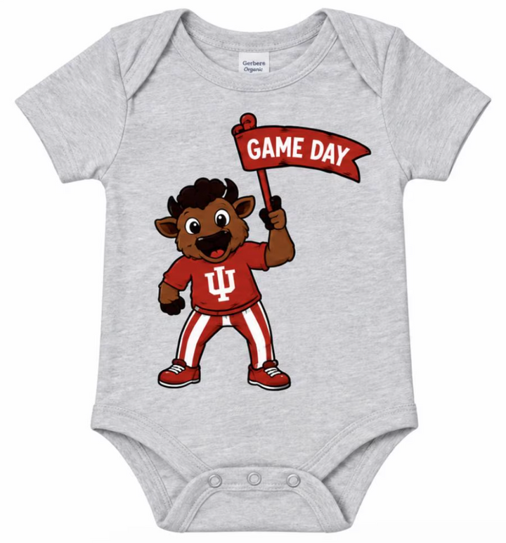 Bison Game Day Baby Onesie