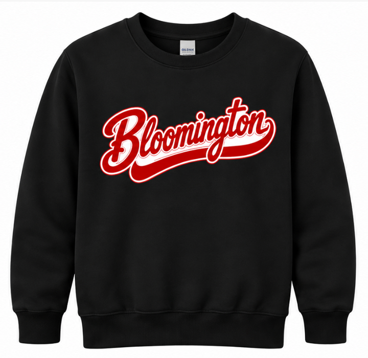 Bloomington Script Youth Crewneck
