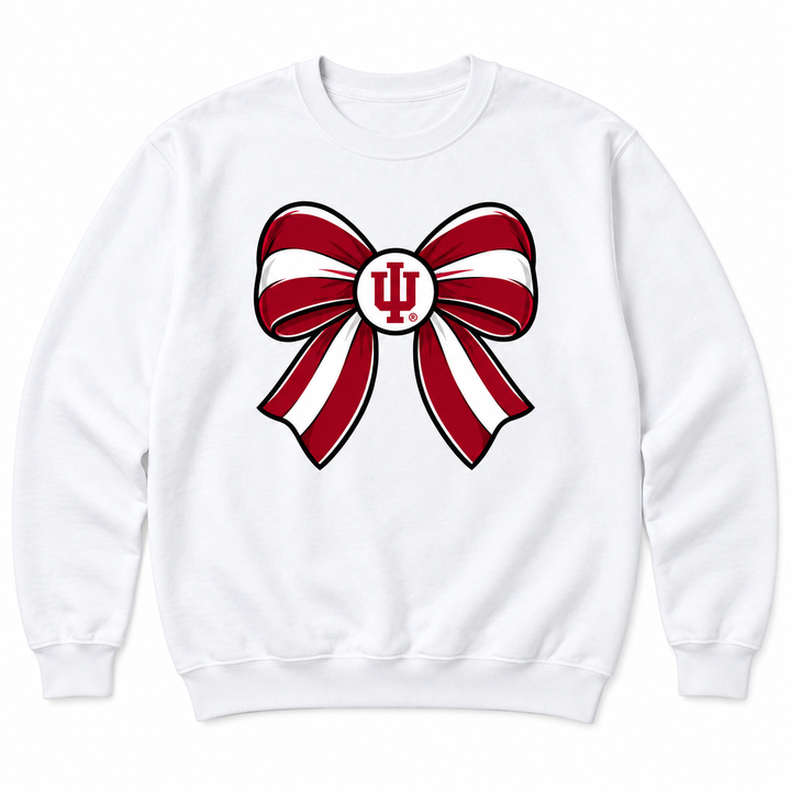 IU Bow Toddler Crewneck