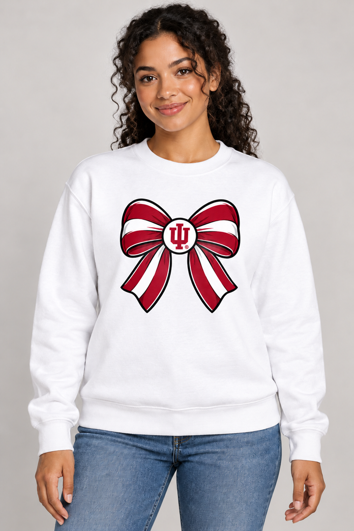 IU Bow Crewneck