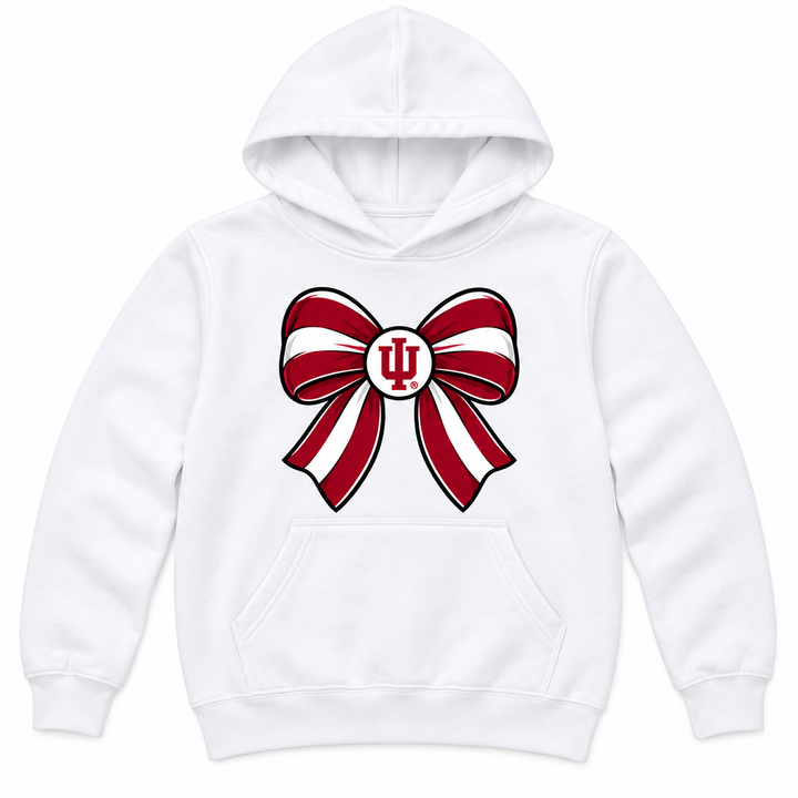 IU Bow Youth Hoodie