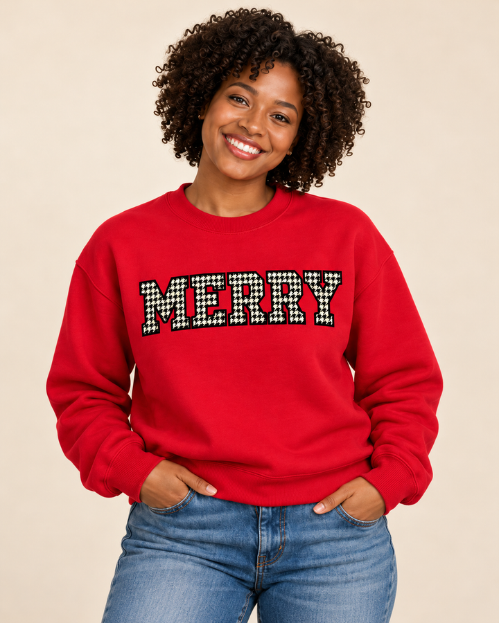 MERRY Black Houndstooth