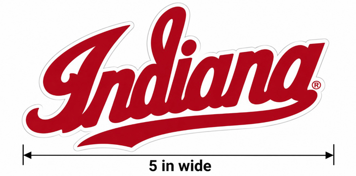 Indiana Script Sticker Decal