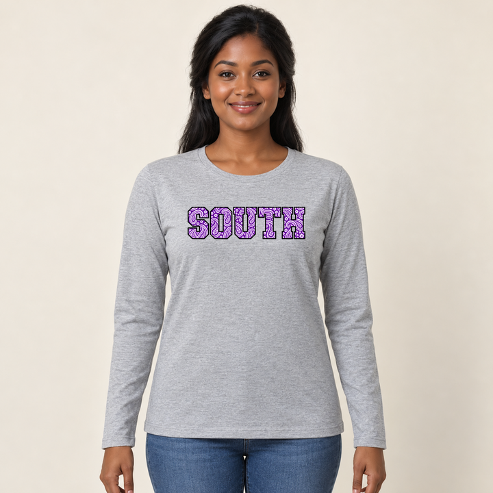 South Panthers Paisley Long Sleeve T-Shirt