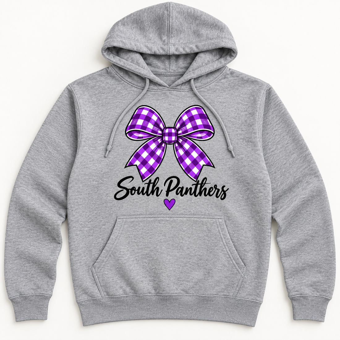 South Panthers Bow Hoodie in Sport Gray