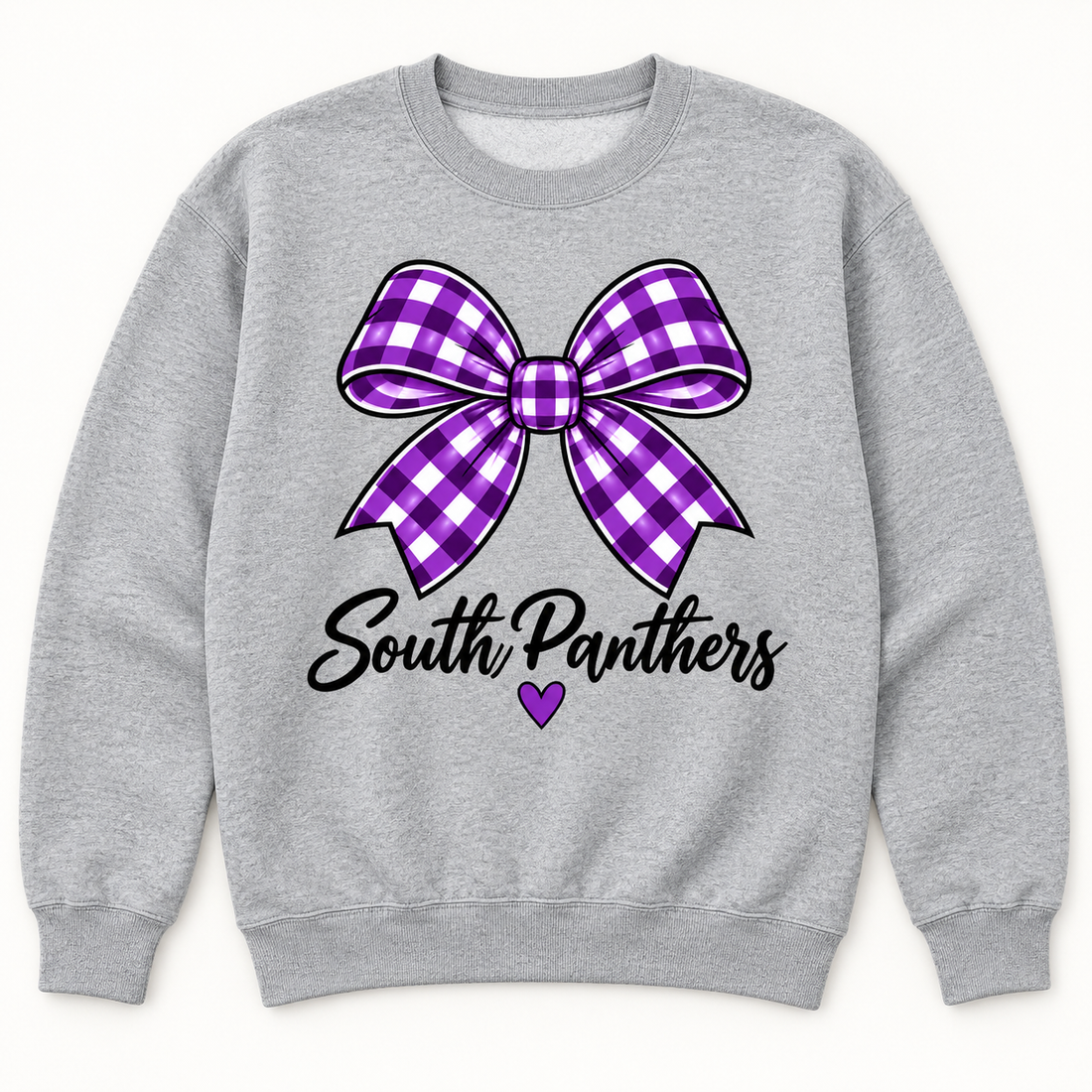 South Panthers Bow Crewneck in Sport Gray