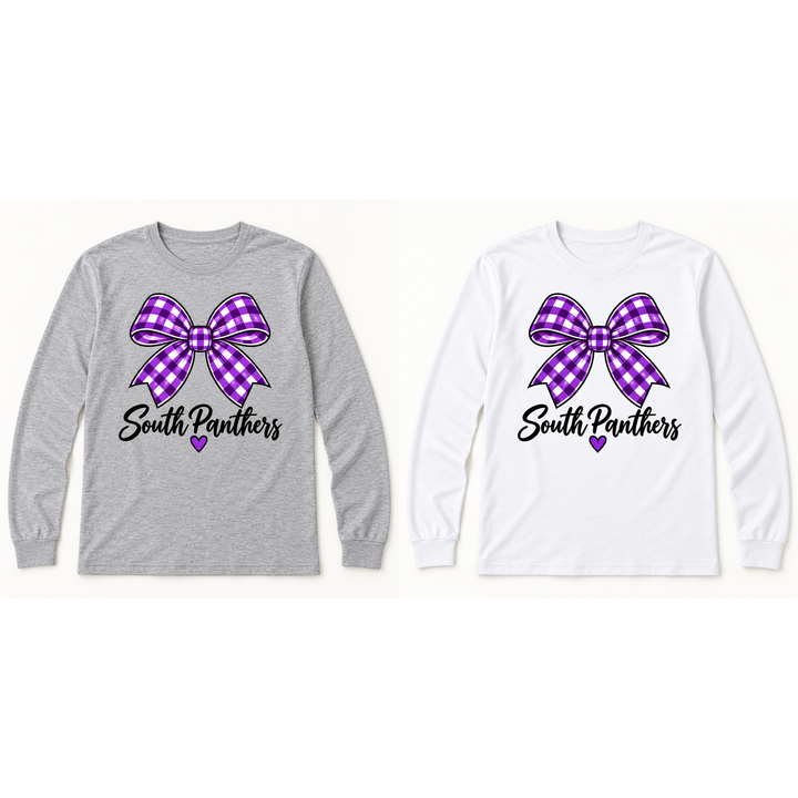 South Panthers Bow Long Sleeve T-Shirt