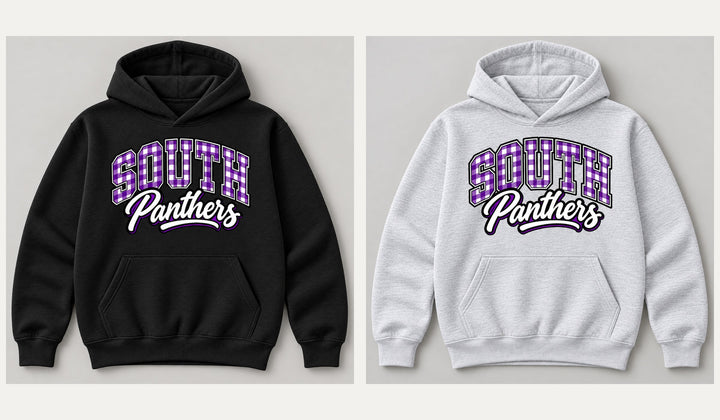 South Panthers Gingham Youth Hoodie
